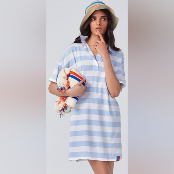 KULE Dresses & Skirts - KULE Striped Polo Dress- Size M